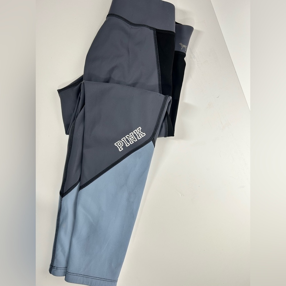 Gray and Blue PINK Leggings *reversible*